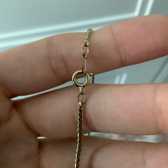 Vintage 1980’S AVON Lariat 26” Adjustable long Shell Gold Necklace BRAND NEW - Picture 9 of 11